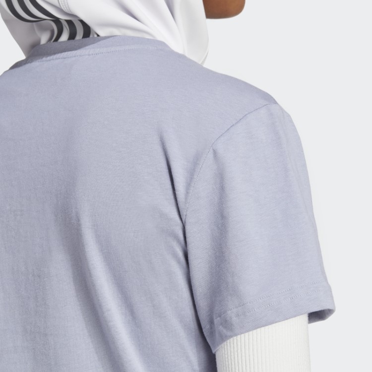 Terrex Classic Logo Camiseta Adidas Prata Violeta
