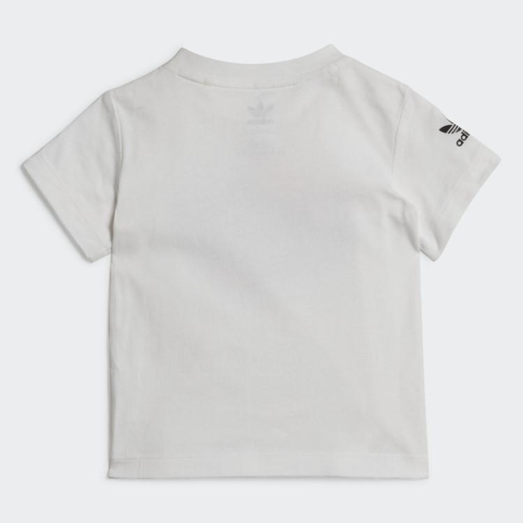 Elegante Camiseta Branca Gráfica Adidas