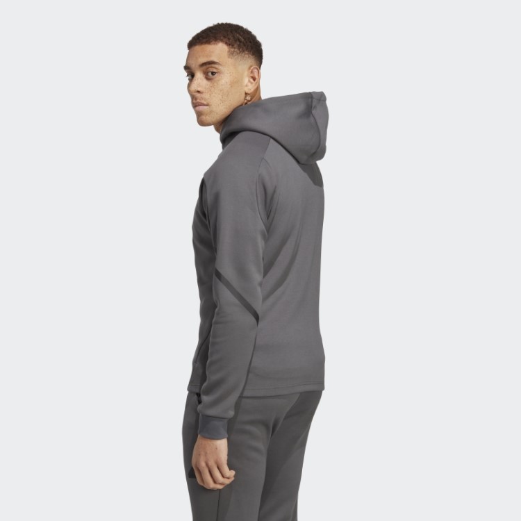 Moletom Com Capuz Cinza Projetado Para Gameday Adidas