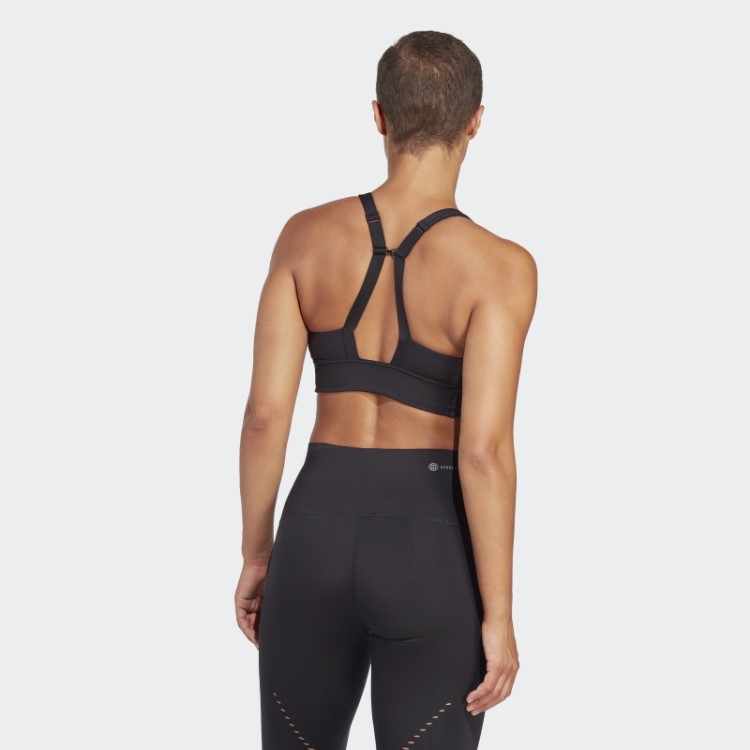 Sutiã Hiit Preto Adidas Powerimpact Luxe Training De Suporte Médio