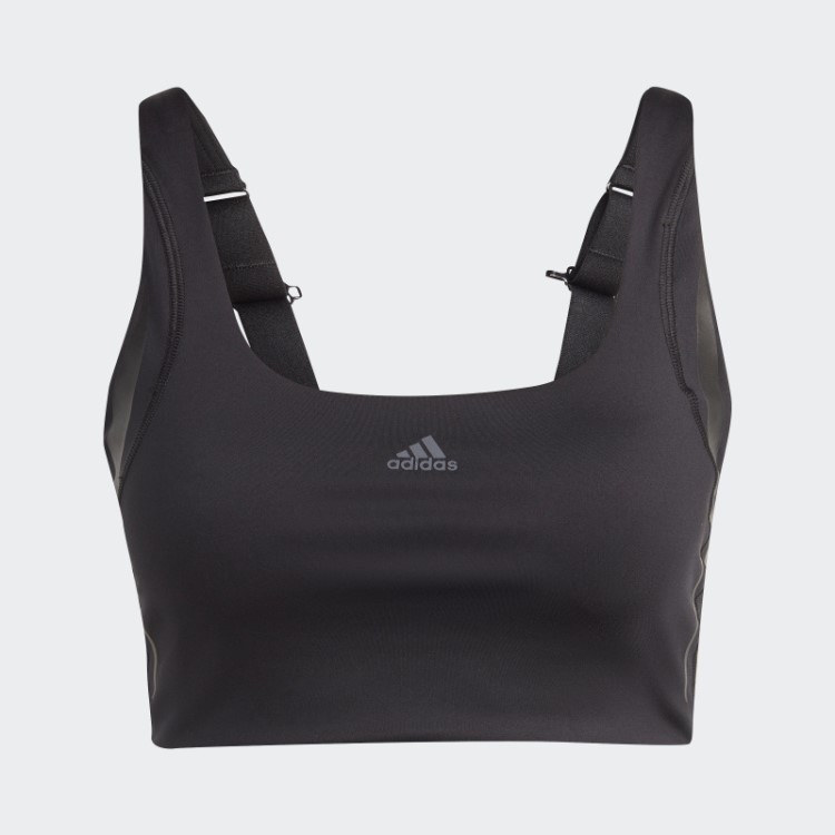 Sutiã Hiit Preto Adidas Powerimpact Luxe Training De Suporte Médio