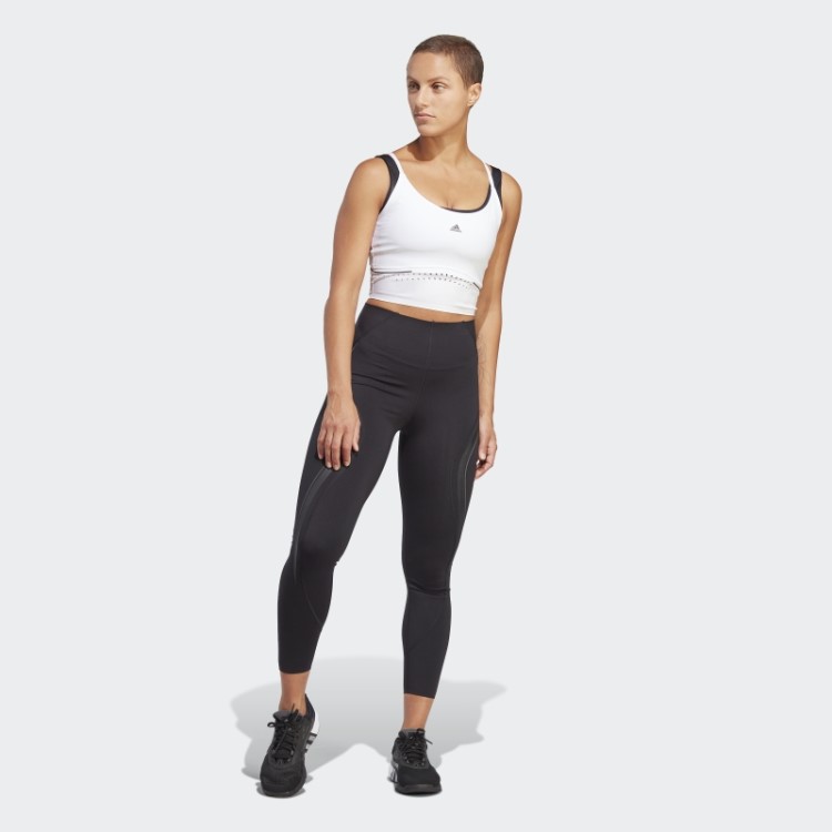 Sutiã Hiit Preto Adidas Powerimpact Luxe Training De Suporte Médio