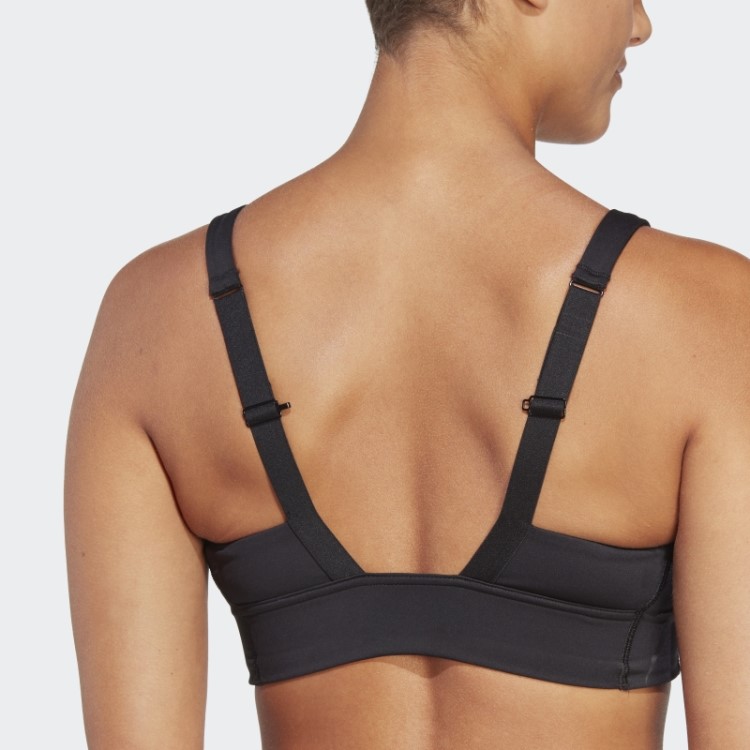 Sutiã Hiit Preto Adidas Powerimpact Luxe Training De Suporte Médio