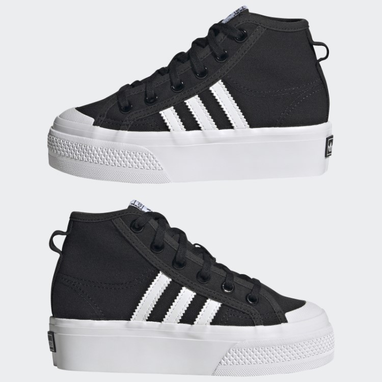 Adidas Nizza Sapato Meia Plataforma Branco