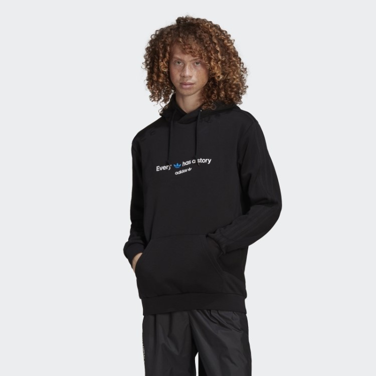 Moletom Com Capuz Graphics Common Memory Preto Adidas