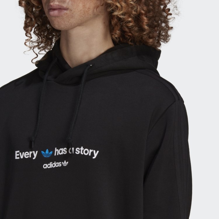 Moletom Com Capuz Graphics Common Memory Preto Adidas