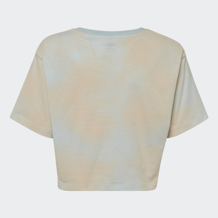 Camiseta Cropped Com Estampa Gráfica Azul Adidas