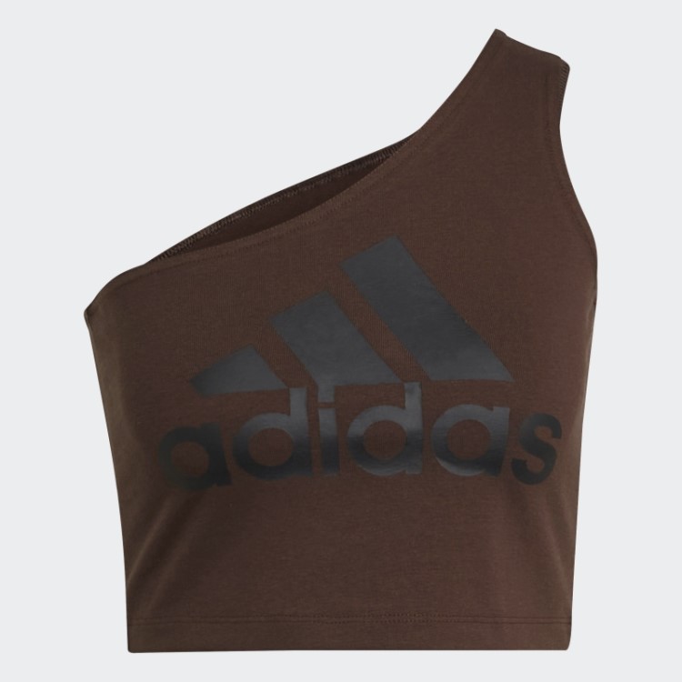 Elegante Adidas Future Icons Badge Of Sport Regata Marrom