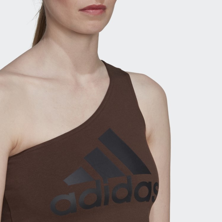 Adidas Future Icons Emblema Do Esporte Regata Marrom Elegante
