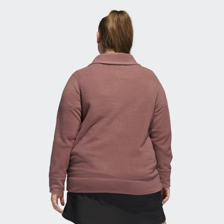 Jaqueta De Lã Polar Adidas (tamanho Grande) Bordô