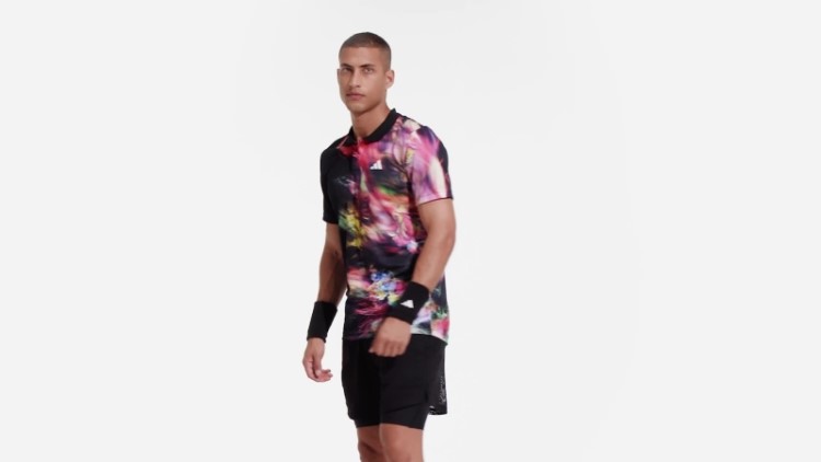 Camisa Polo Multicolor Adidas Melbourne Tennis Heat.rdy Freelift