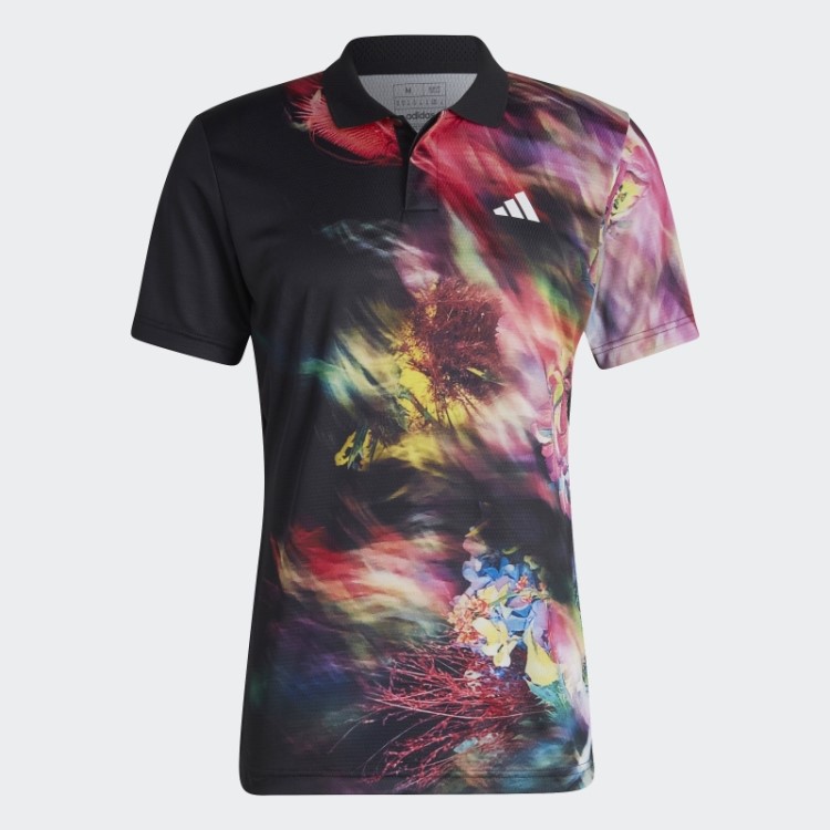Camisa Polo Multicolor Adidas Melbourne Tennis Heat.rdy Freelift
