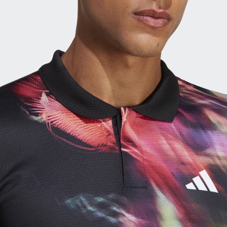Camisa Polo Multicolor Adidas Melbourne Tennis Heat.rdy Freelift