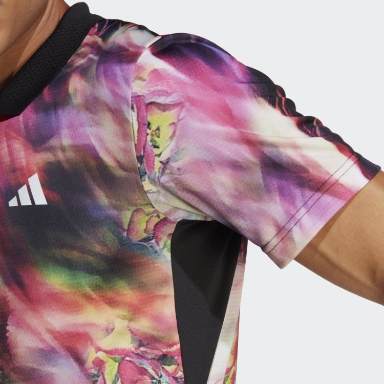 Camisa Polo Multicolor Adidas Melbourne Tennis Heat.rdy Freelift