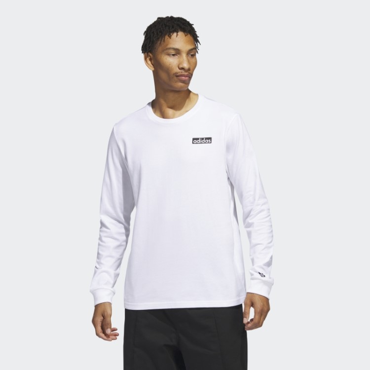 Camiseta Manga Longa Adidas White Dill Soccer Friends