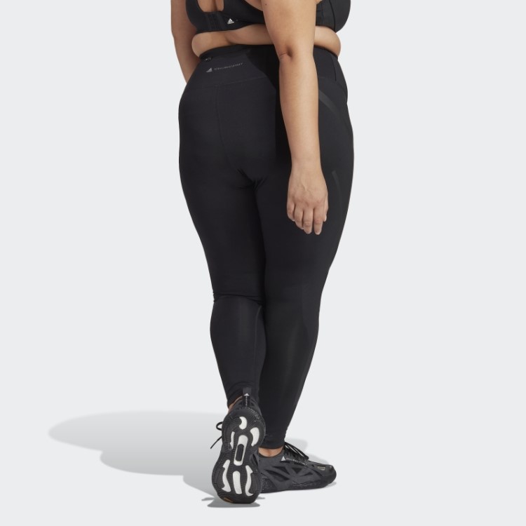 Leggings De Corrida Adidas By Stella Mccartney Truepace - Moda Plus Size Preta