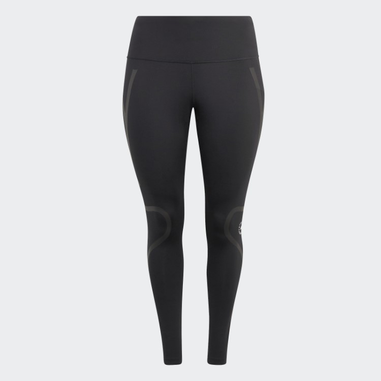 Leggings De Corrida Adidas By Stella Mccartney Truepace - Moda Plus Size Preta