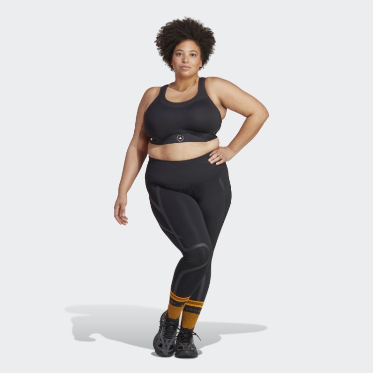 Leggings De Corrida Adidas By Stella Mccartney Truepace - Moda Plus Size Preta