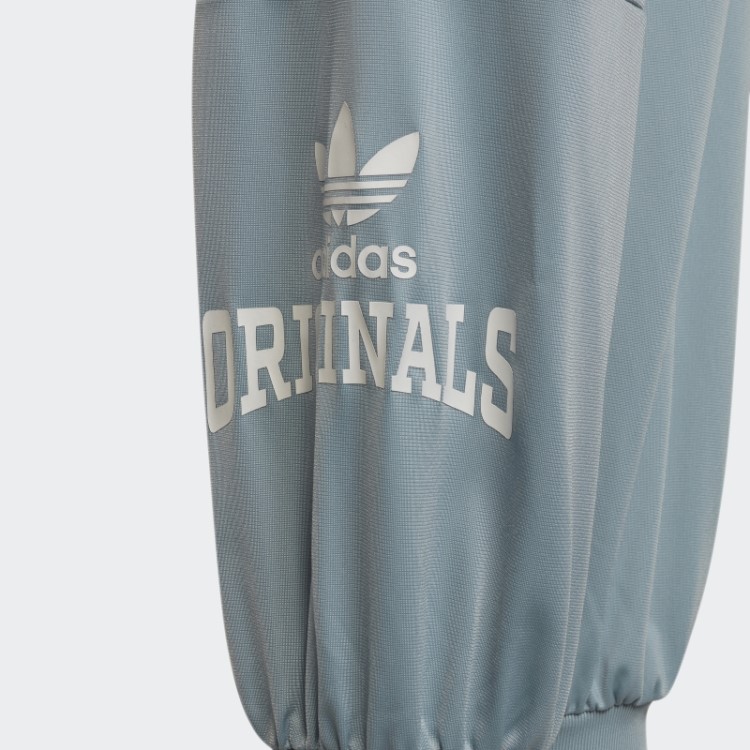 Calça Esportiva Adidas Cinza Com Estampa Gráfica