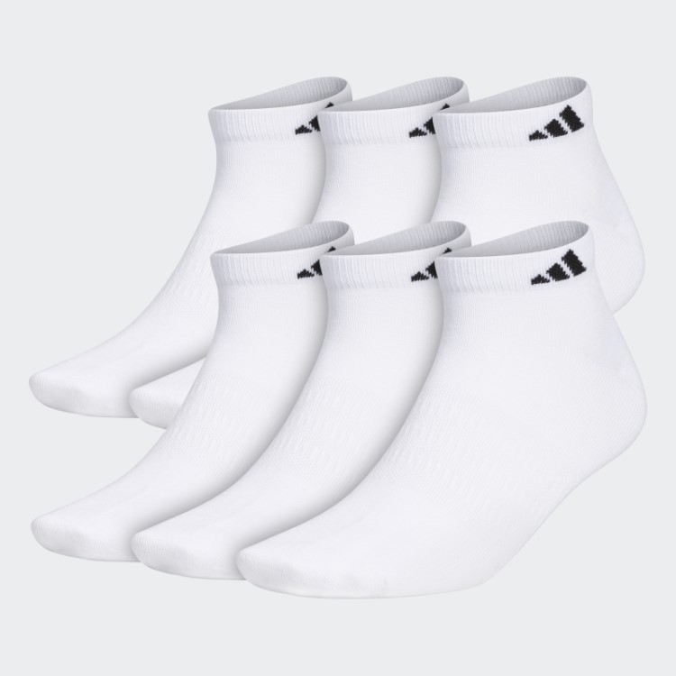Meia Adidas Branca Superlite Cano Baixo 6 Pares