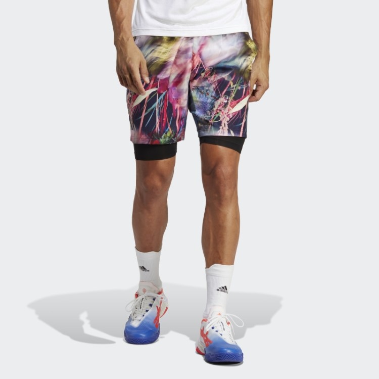 Bermuda De Tênis Multicolor Adidas Melbourne Ergo