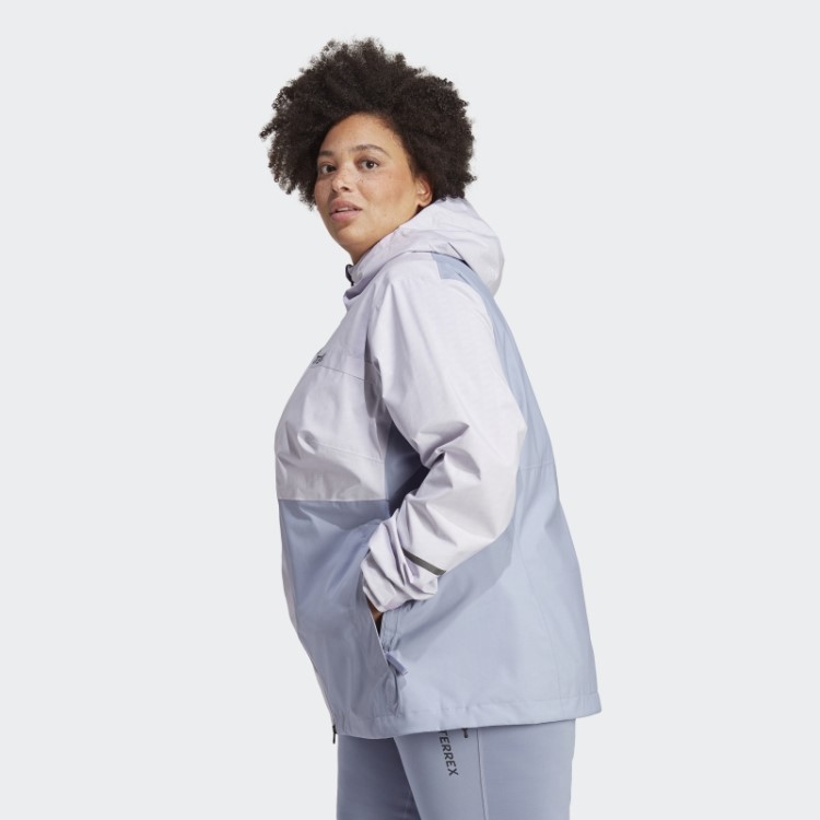 Terrex Multi Rain.rdy Jaqueta De Chuva De 2,5 Camadas (tamanho Grande) Adidas Silver Dawn