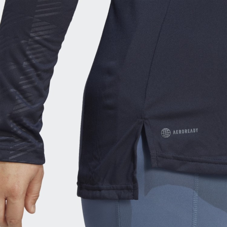 Top De Manga Comprida Adidas Terrex Multi-zíper De Tinta (tamanho Grande)