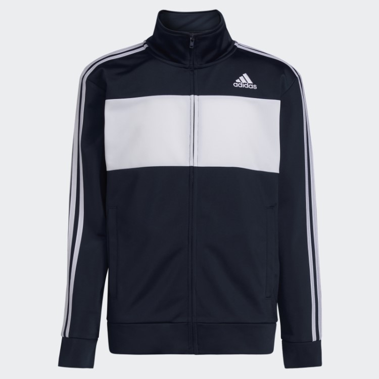 Jaqueta De Tricot Azul Marinho Adidas