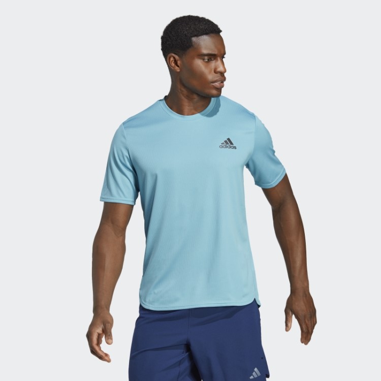 Camiseta Azul Adidas Aeroready Projetada Para Movimento