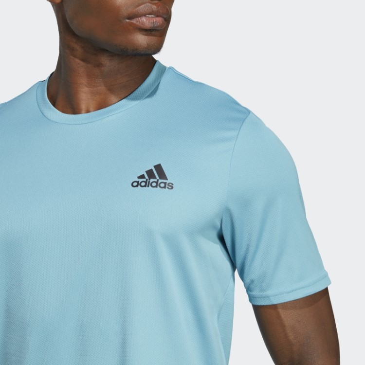 Camiseta Azul Adidas Aeroready Projetada Para Movimento