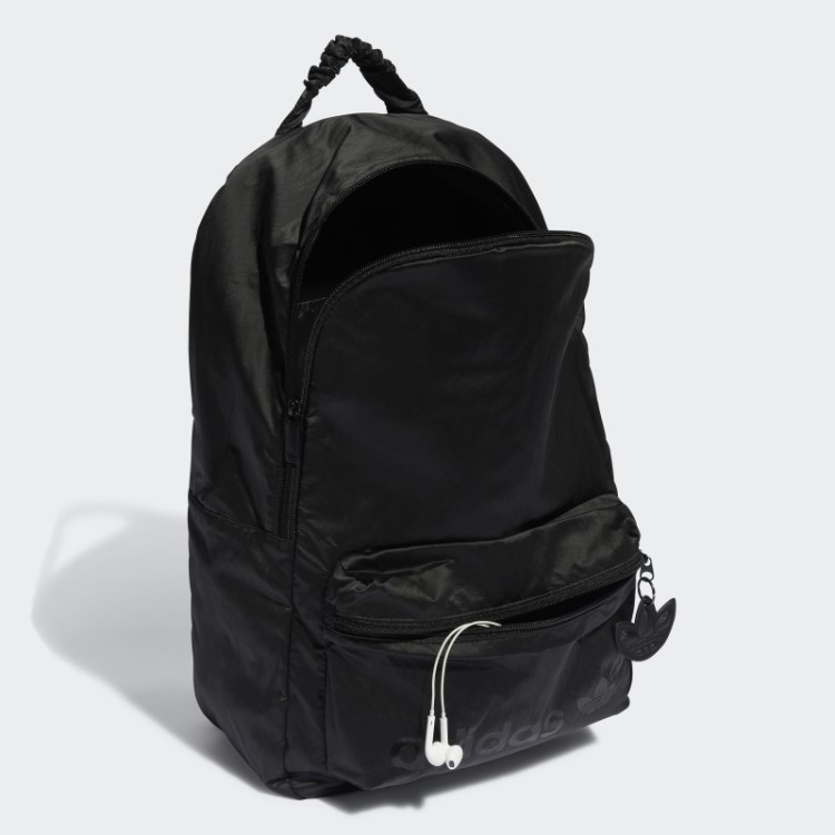 Mochila Clássica De Cetim Preto Adidas