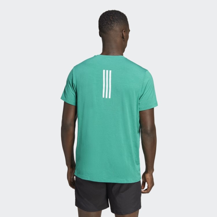 Adidas Boston Marathon 2023 Nature Running Tee Court Green