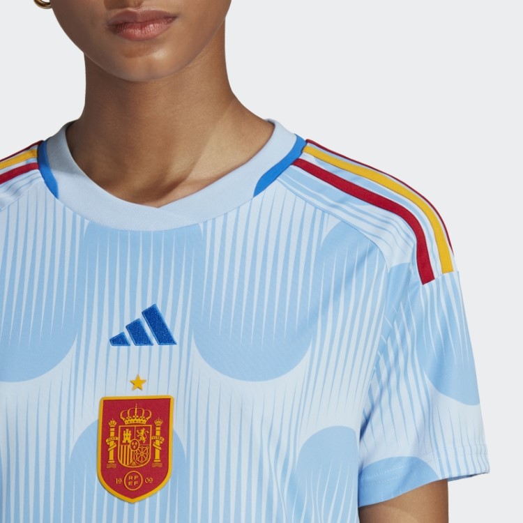 Camisa Adidas Glow Blue Espanha 22 Fora