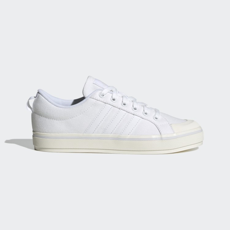Tênis De Lona Branco Adidas Bravada 2.0 Estilo De Vida Para Skate