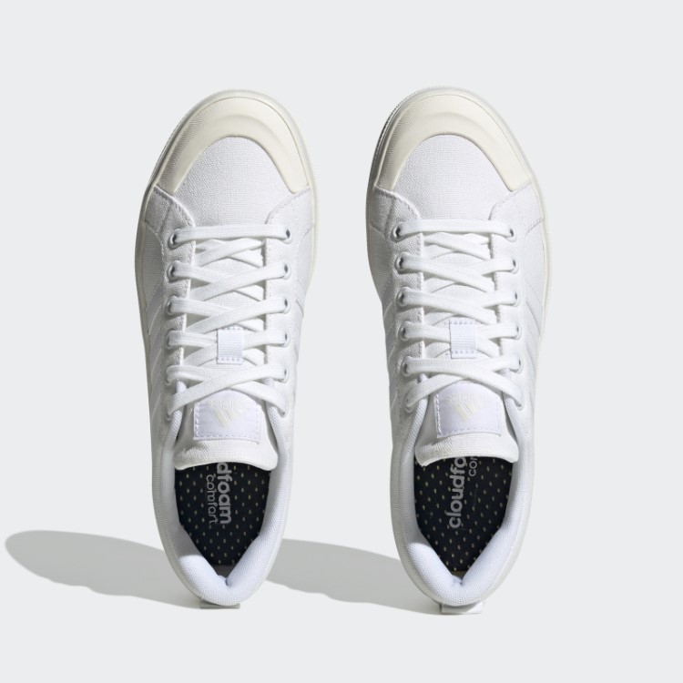 Tênis De Lona Branco Adidas Bravada 2.0 Estilo De Vida Para Skate