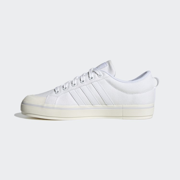 Tênis De Lona Branco Adidas Bravada 2.0 Estilo De Vida Para Skate