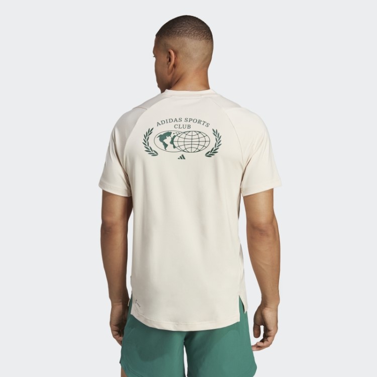 Camiseta Estampada Fashion Sports Club Linho Adidas