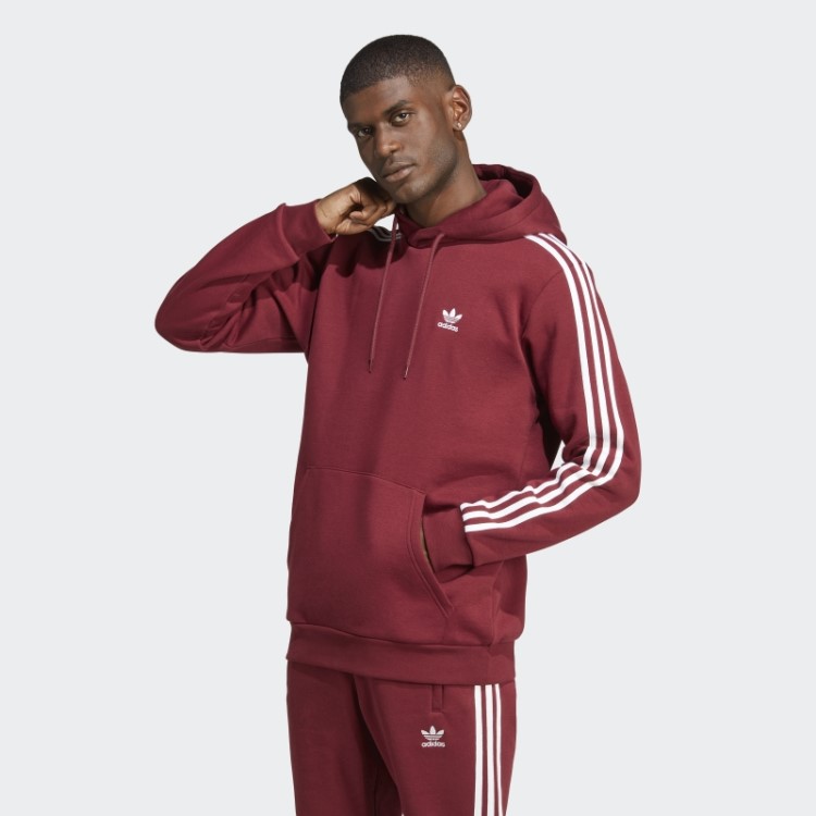 Moletom Vermelho Adidas Adicolor Classics Com As Três Listras