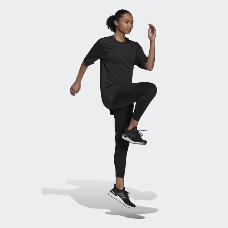 Camiseta De Corrida Adidas Black Run Icons Feita Com A Natureza