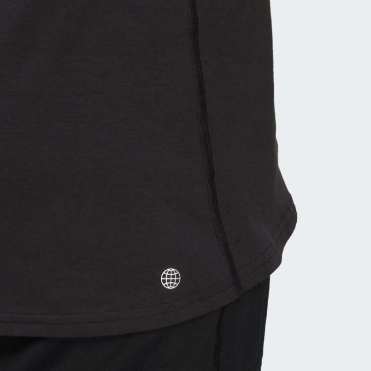 Camiseta De Corrida Adidas Black Run Icons Feita Com A Natureza