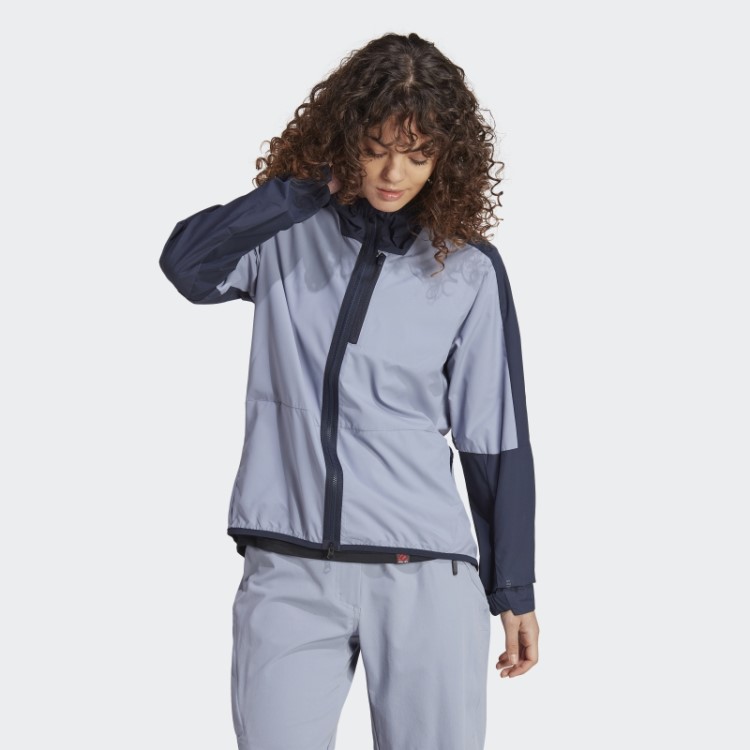 Jaqueta Adidas Five Ten Wind Prata Violeta