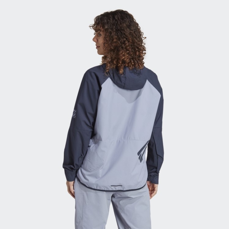 Jaqueta Adidas Five Ten Wind Prata Violeta