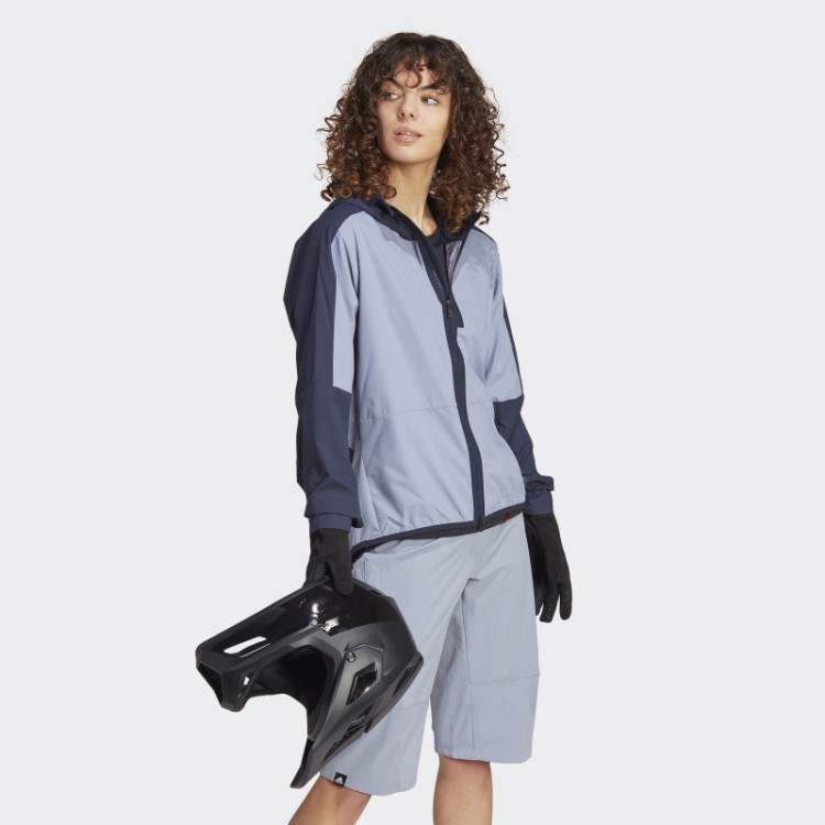 Jaqueta Adidas Five Ten Wind Prata Violeta