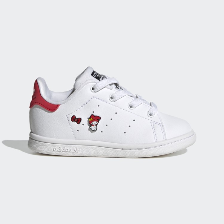Sapatos Vermelhos Adidas Stan Smith Elegantes