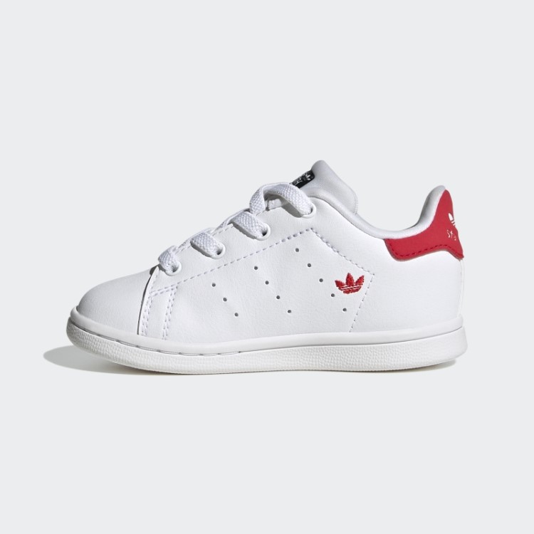 Sapatos Vermelhos Adidas Stan Smith Elegantes