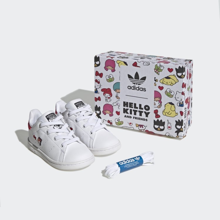 Sapatos Vermelhos Adidas Stan Smith Elegantes
