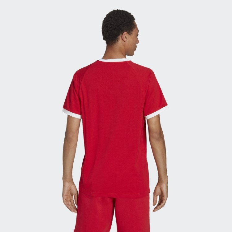 Camiseta Adicolor Classics Com As Três Listras Escarlate Adidas