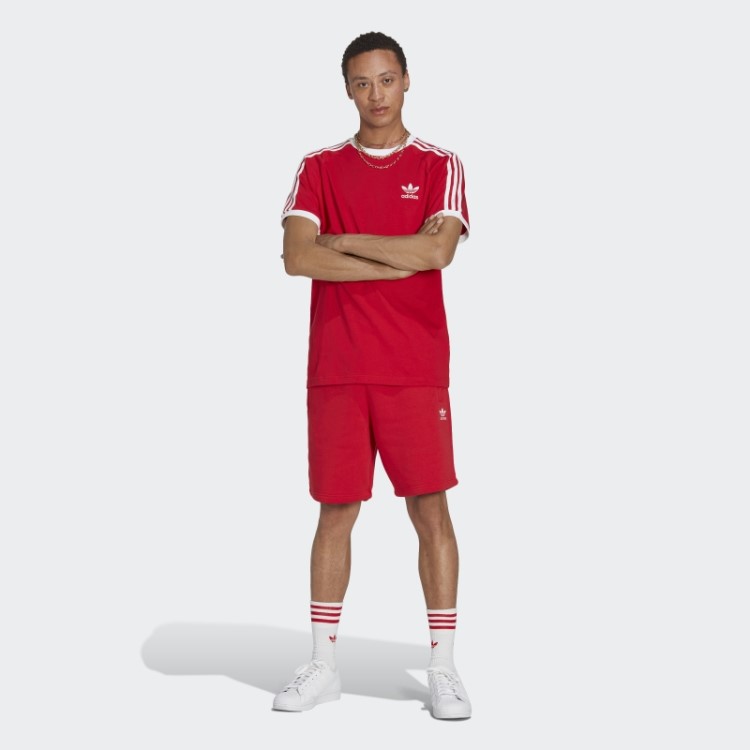Camiseta Adicolor Classics Com As Três Listras Escarlate Adidas