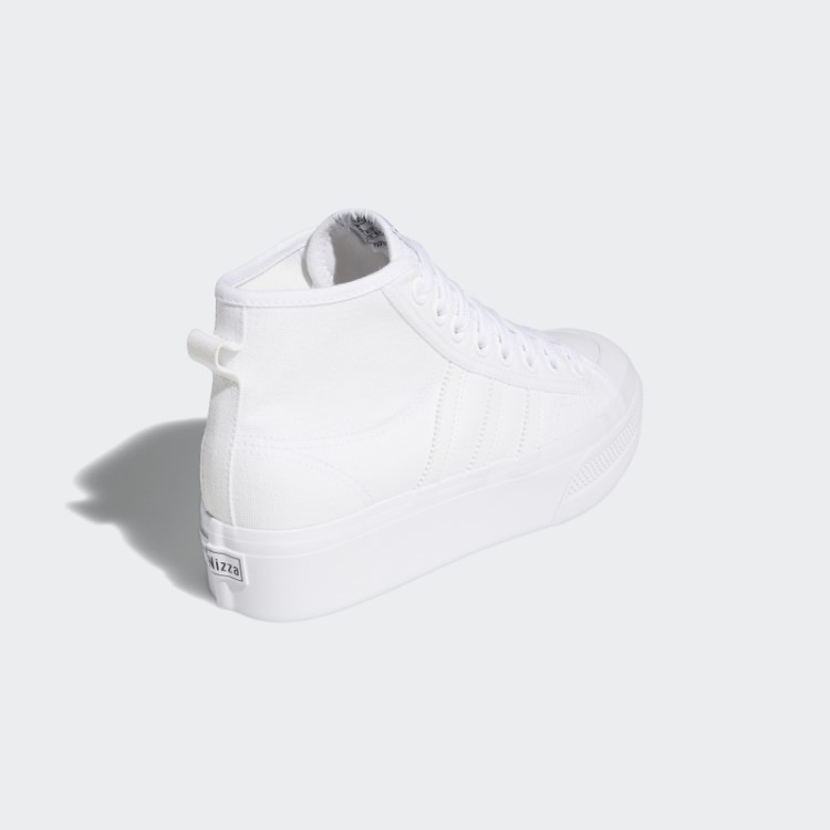 Nizza Sapato Meia Plataforma Adidas Branco