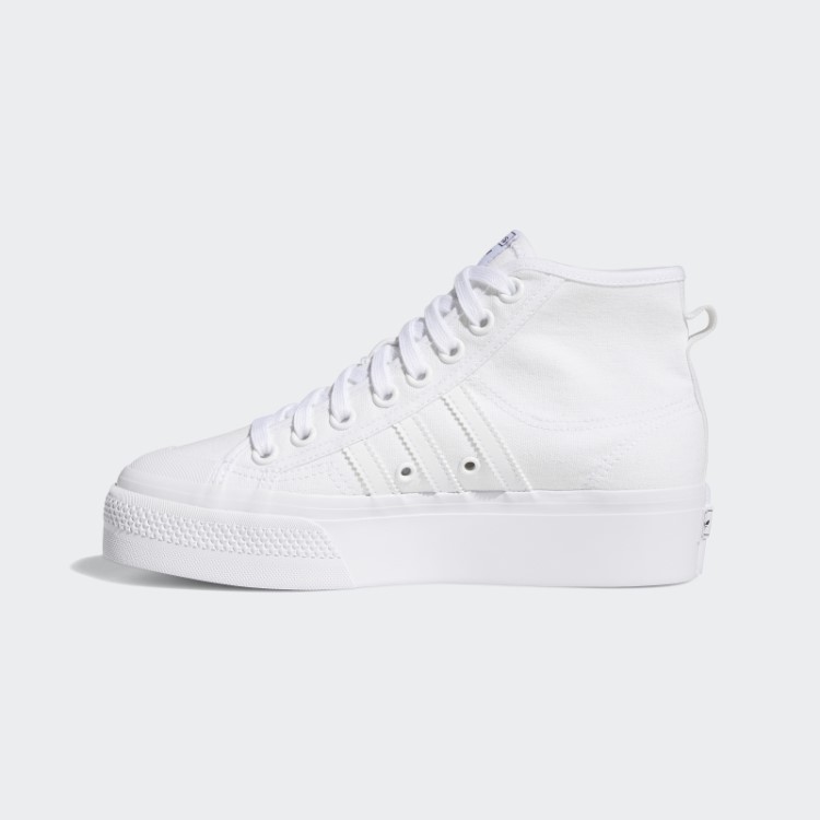 Nizza Sapato Meia Plataforma Adidas Branco